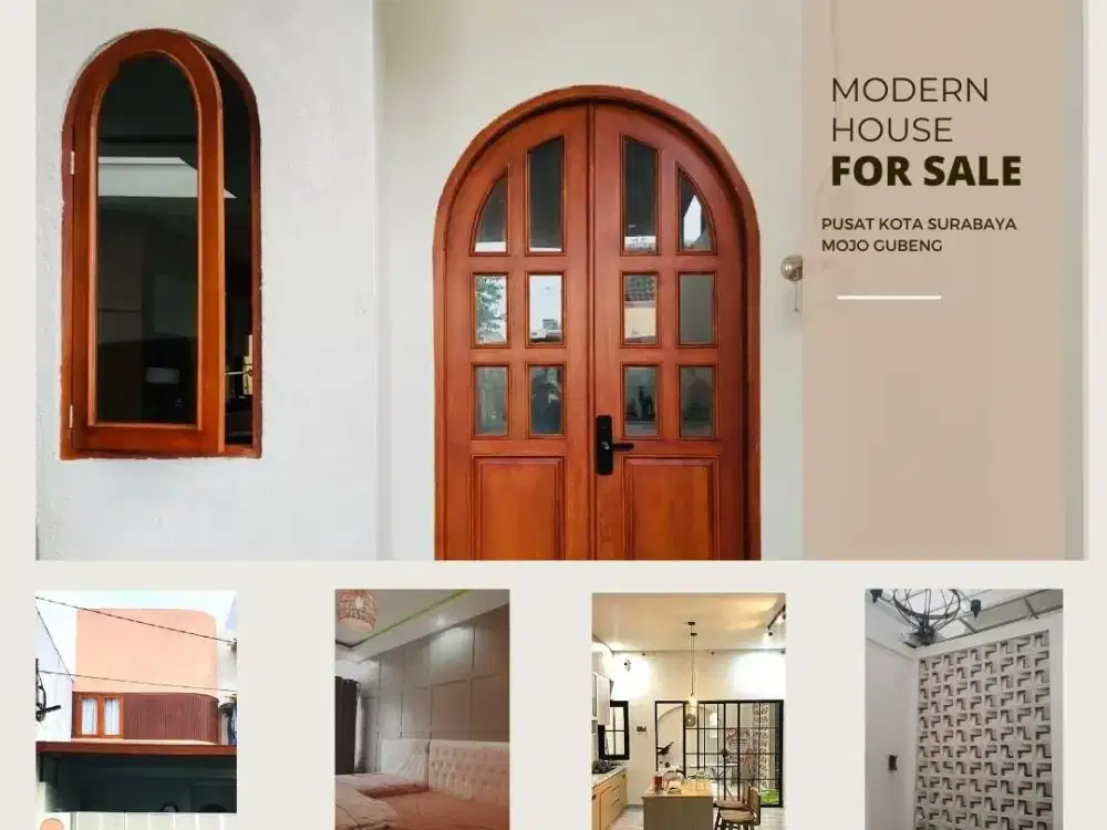 Rumah Mojoarum Surabaya Semi Furnished Rumah Modern Minimalis Relatif Masih Baru