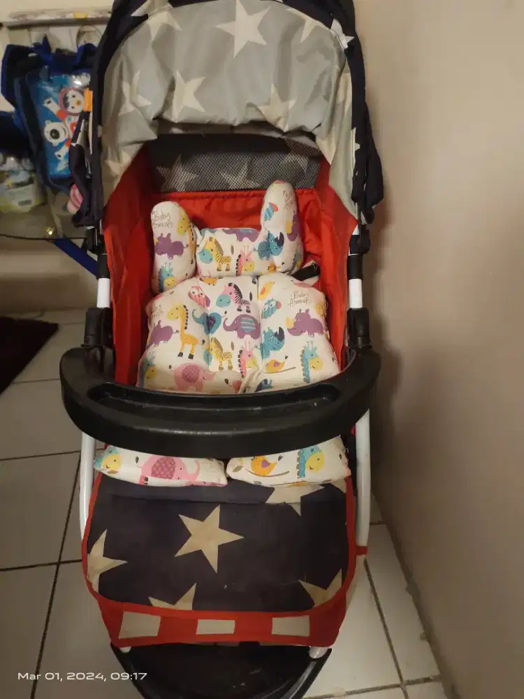 Stroller kaki 3