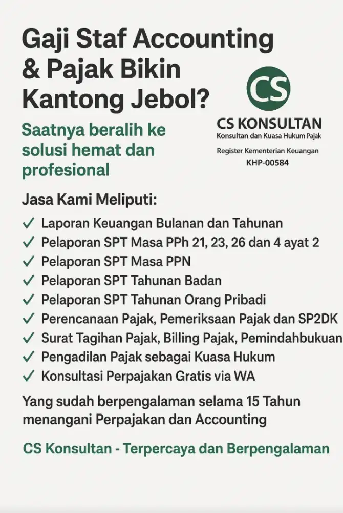 JASA KONSULTAN dan KUASA HUKUM PAJAK