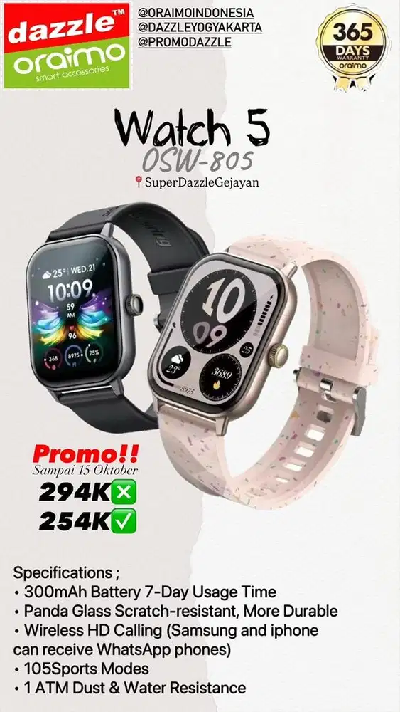 Smartwatch Oraimo OSW-805