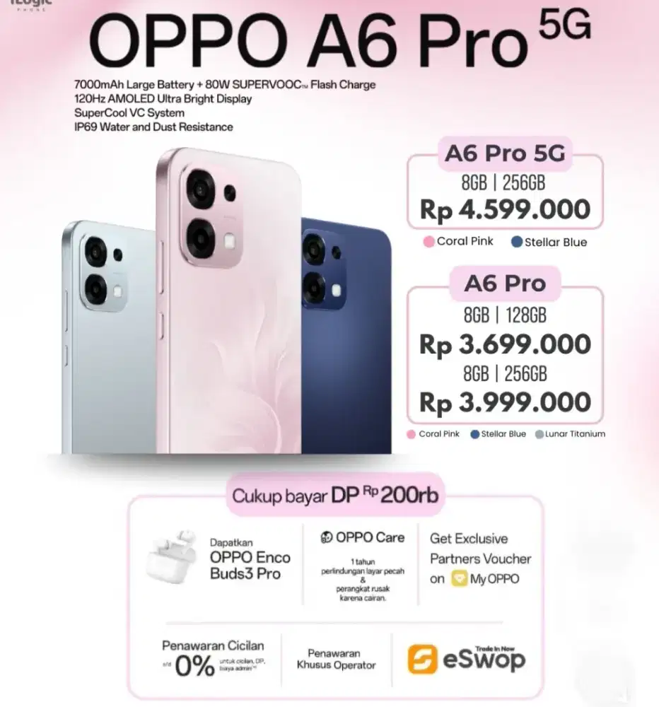 TERBARU || PROMO HP OPPO A6 PRO || GRATIS HEADSET BLUETOOTH