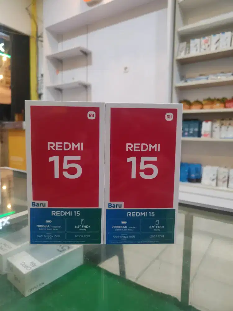 Redmi 15 8/128 promo+bonus cash & kredit Garansi Resmi