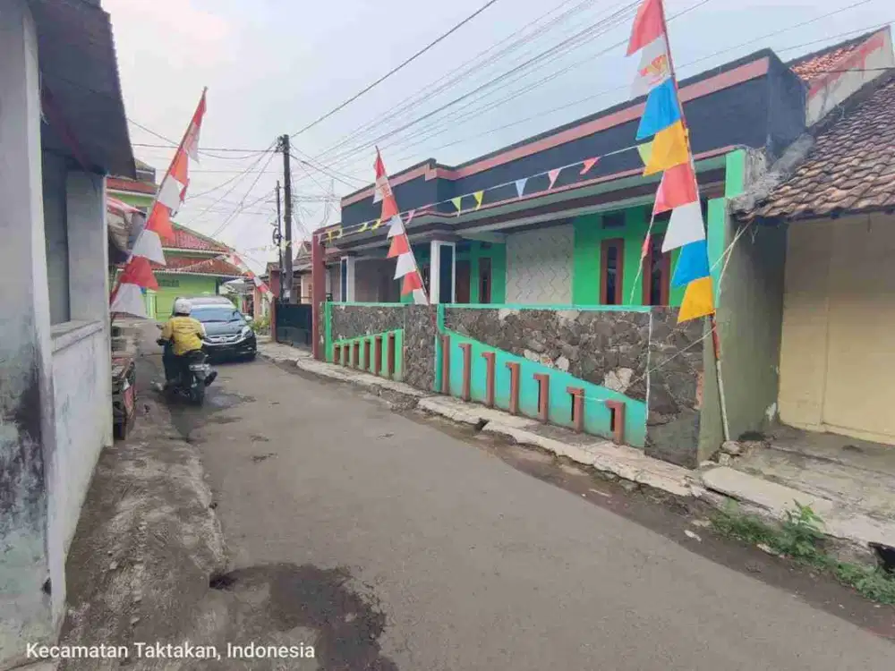 jual rumah kampung pinggir jalan aspal luas 400 m2