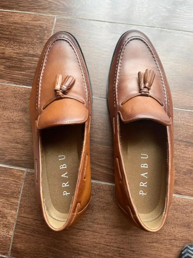 Sepatu Prabu tassel loafer tanpa punggung
