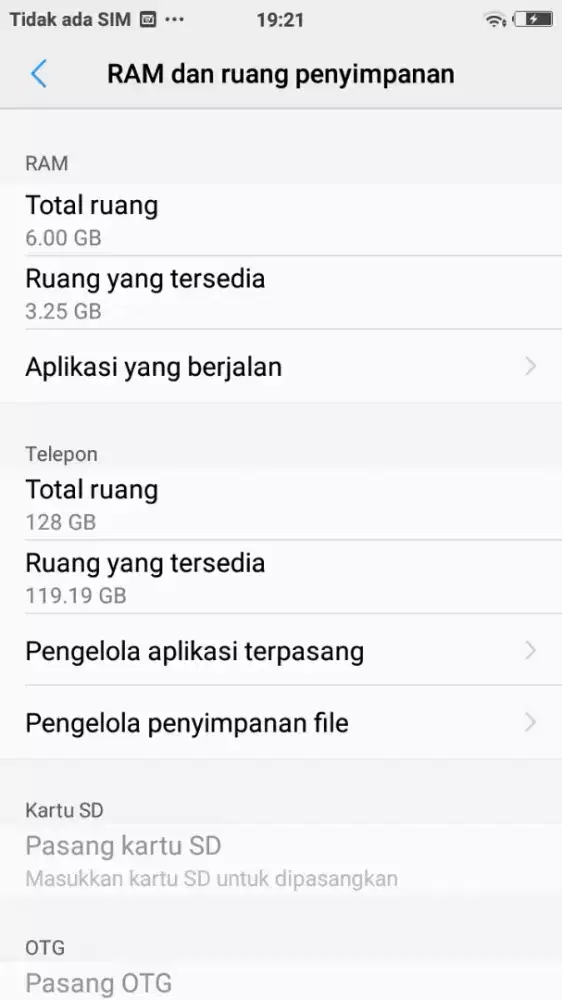 Vivo y 67 ram 6/128 normal siap pakai