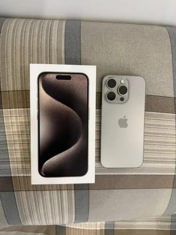 IPHONE 15 PRO 256GB NATURAL TITANIUM EX IBOX SECOND LIKE NEW MULUS