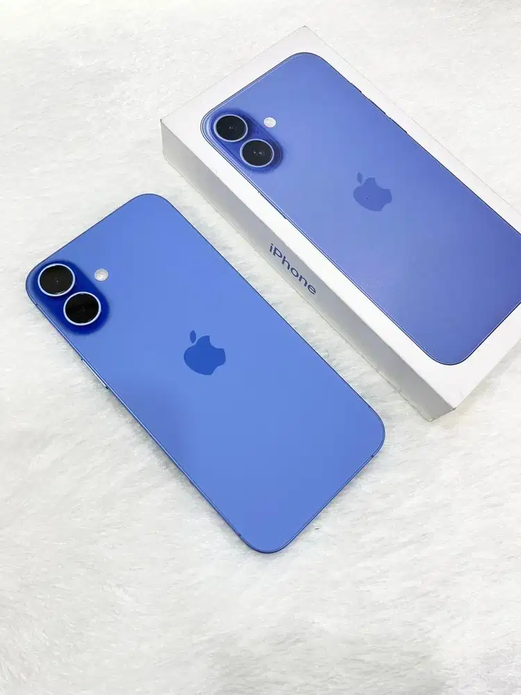 Iphone 16 plus 256gb ultramarine, resmi iBox (like new)