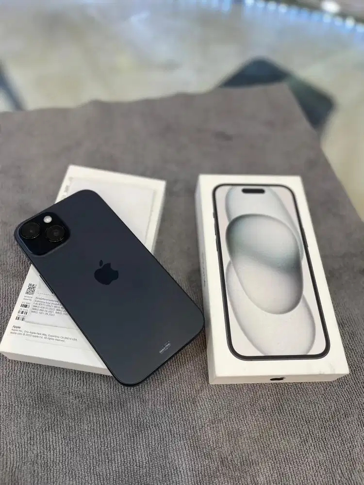 Iphone 15 128 Black ex ibox fullset bh85% |second