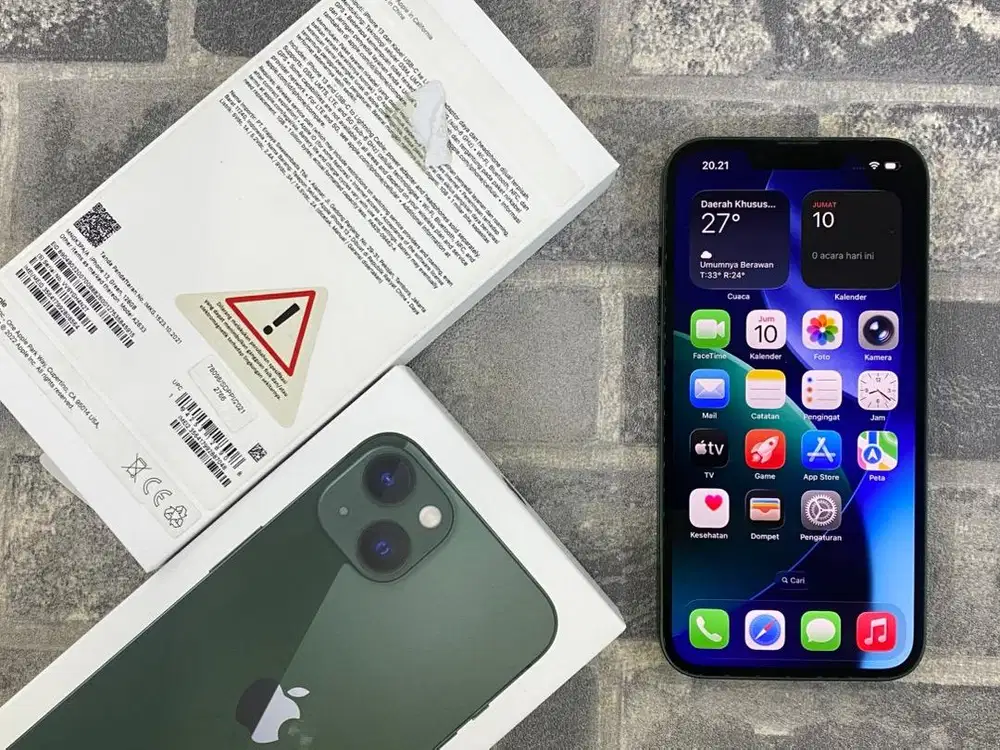 Iphone 13 128gb Green Resmi ibox