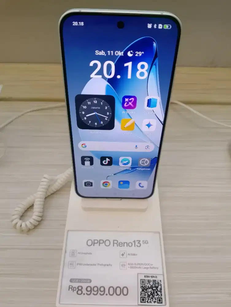 OPPO Reno13 5G 12/256GB Baru Segel Garansi Resmi OPPO Indonesia