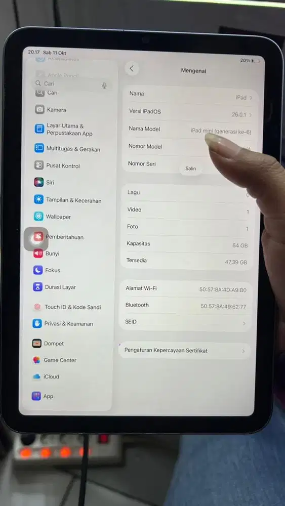 Ipad mini 6 64giga