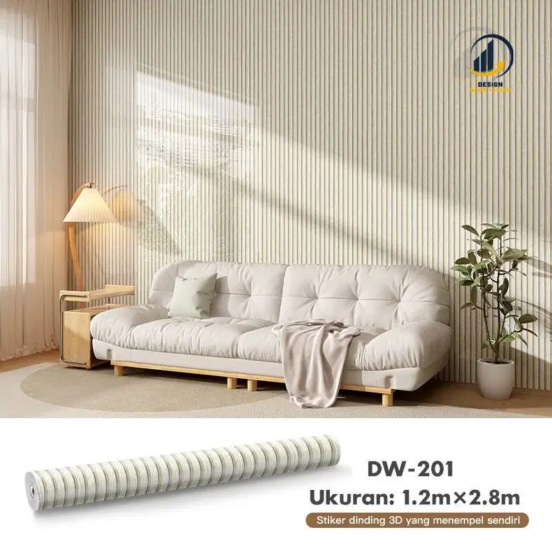 Wallpaper Foam Stiker Dinding Glossy Pvc 280cm x 122cm Sticker Dinding