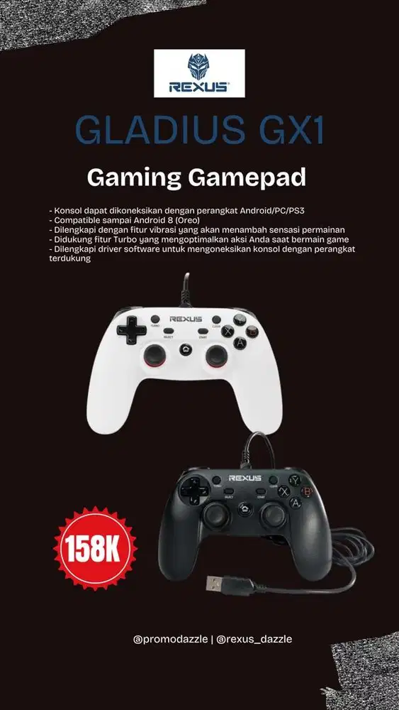 Gamepad kabel rexus Gladius GX1