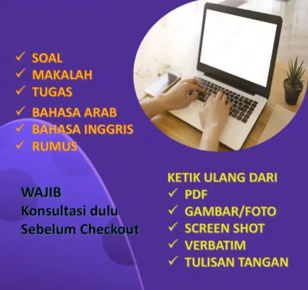 Jasa Ketik Apapun / Yang Mau Belajar Mengaji Online