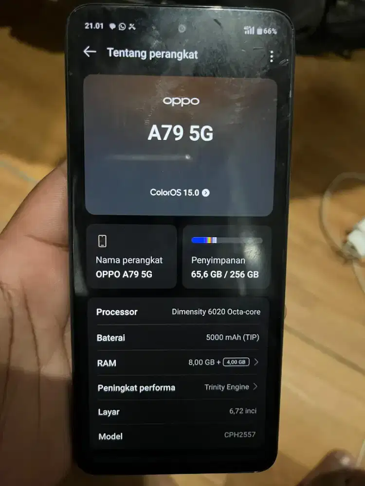 jual HP oppo a79 5G , 2jt nepis