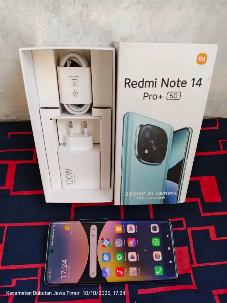 Redmi Note 14 Pro Plus 5G 8/256 Fullset ori segel mulus garansi ON