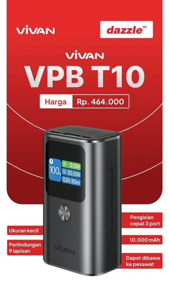 POWERBANK VIVAN VPB -T10