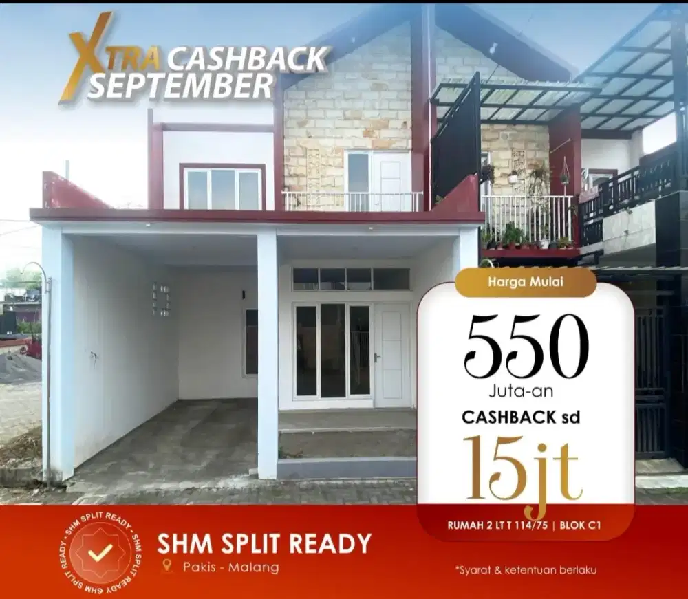 Rumah Murah 2lt Pakis Bandara 500 jt an