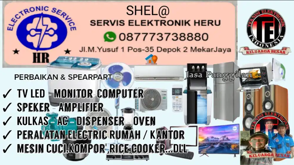 Servis Panggilan Tv LED Smart -Android &
Elektronik Lainya di Depok