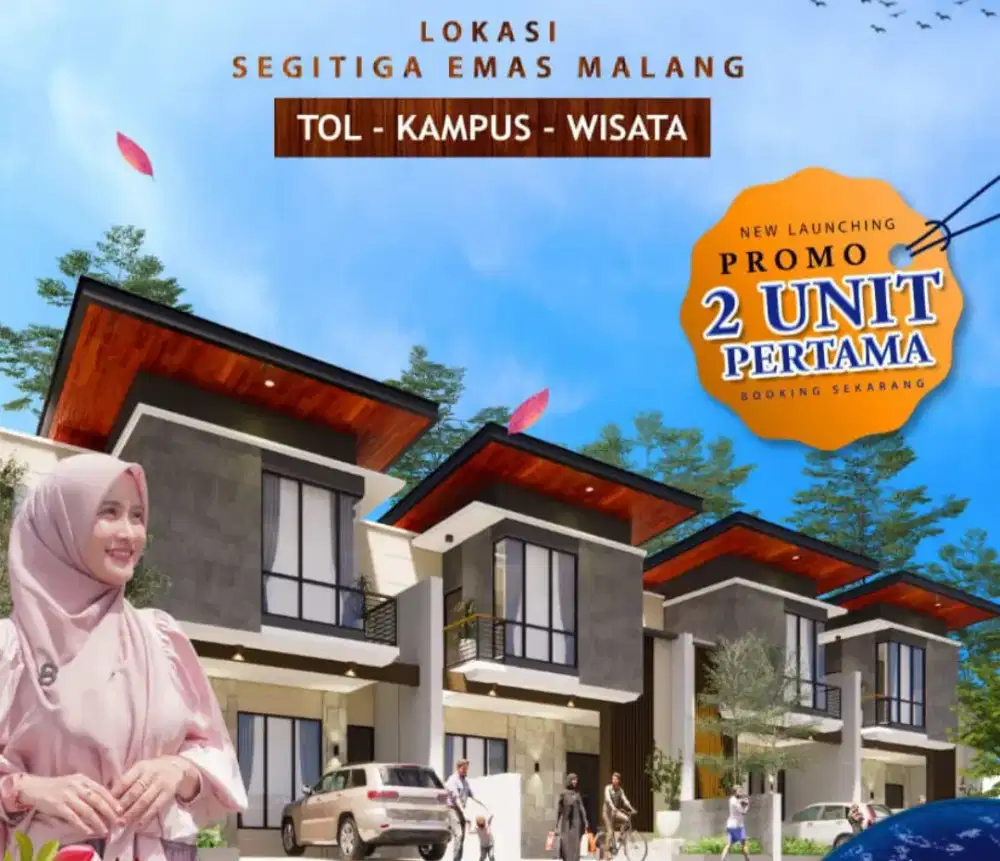 Rumah 2lt dekat Kampus UB 737 jt