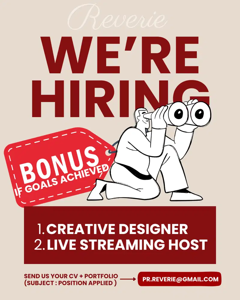 REVERIE URGENTLY NEEDED HOST LIVE STREAMING + CREATIVE DESIGNER