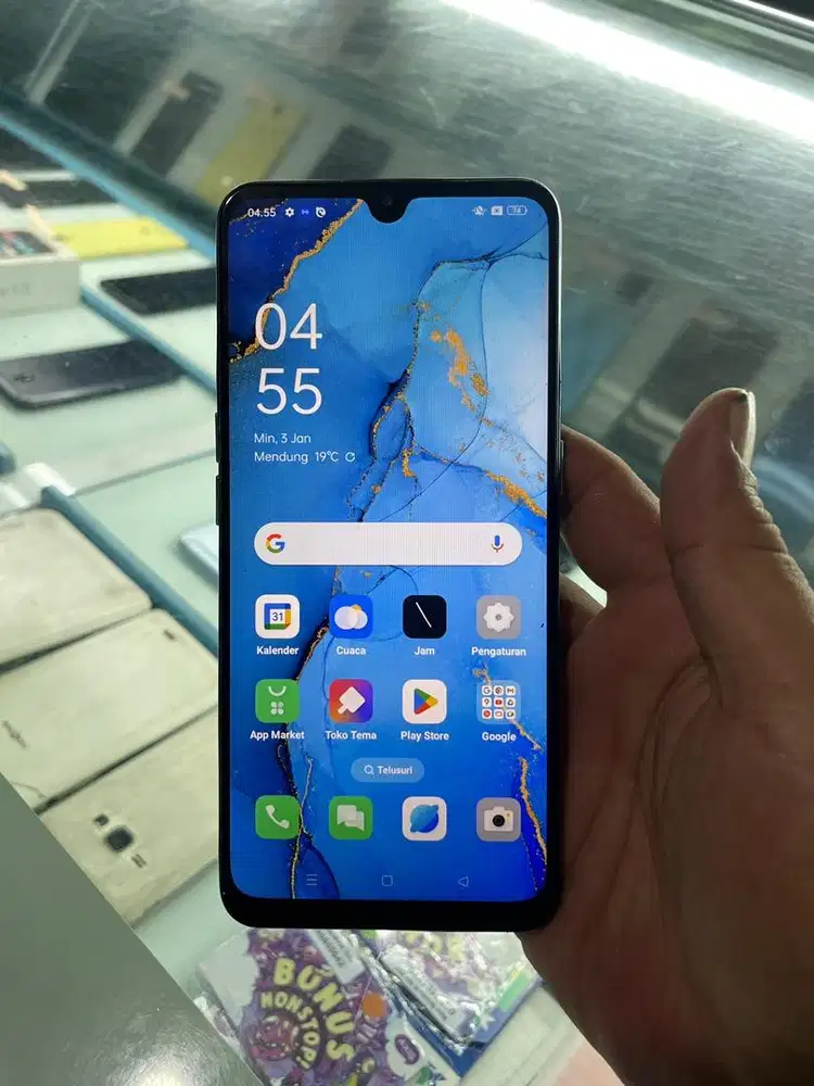 Oppo Reno 3 4G 8/128GB Second Ex Resmi Normal Pemakaian
