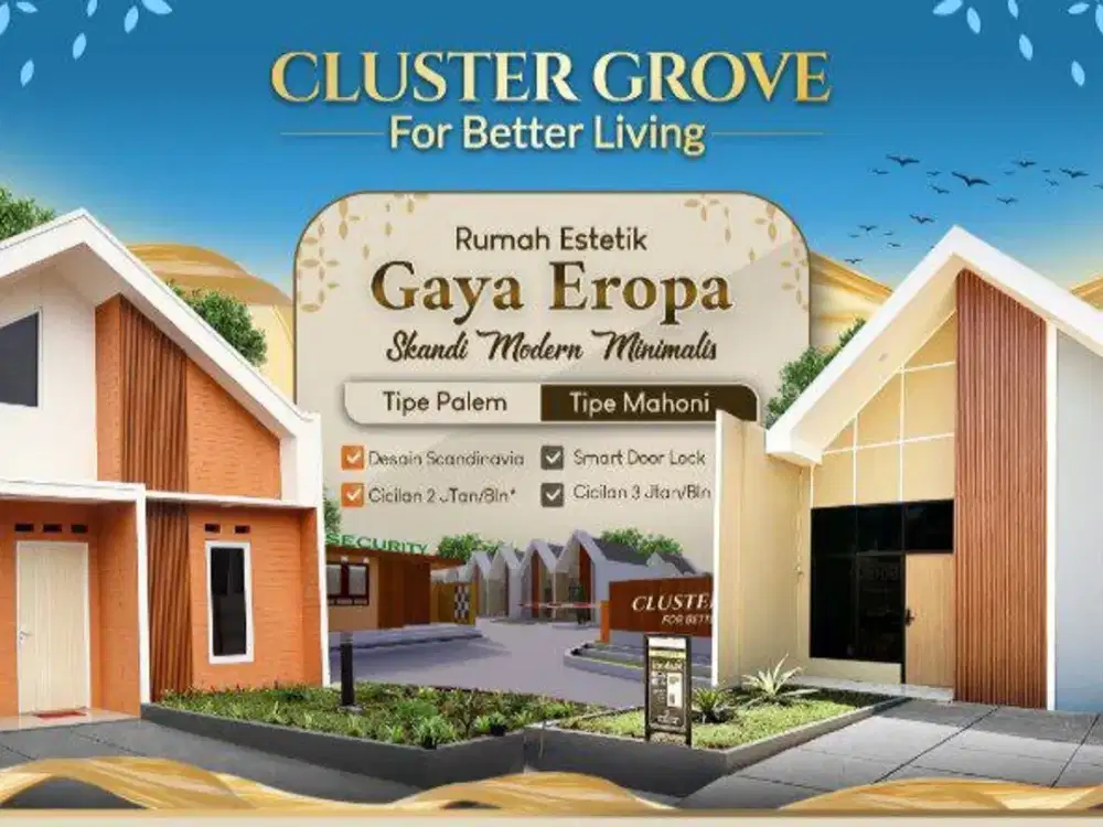 Rumah Scandinavian Suratnya SHM Cicilan Flat 18 Menit ke Tol Soroja
