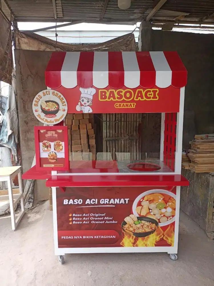 Dijual Gerobak Kayu Jati Belanda Like New