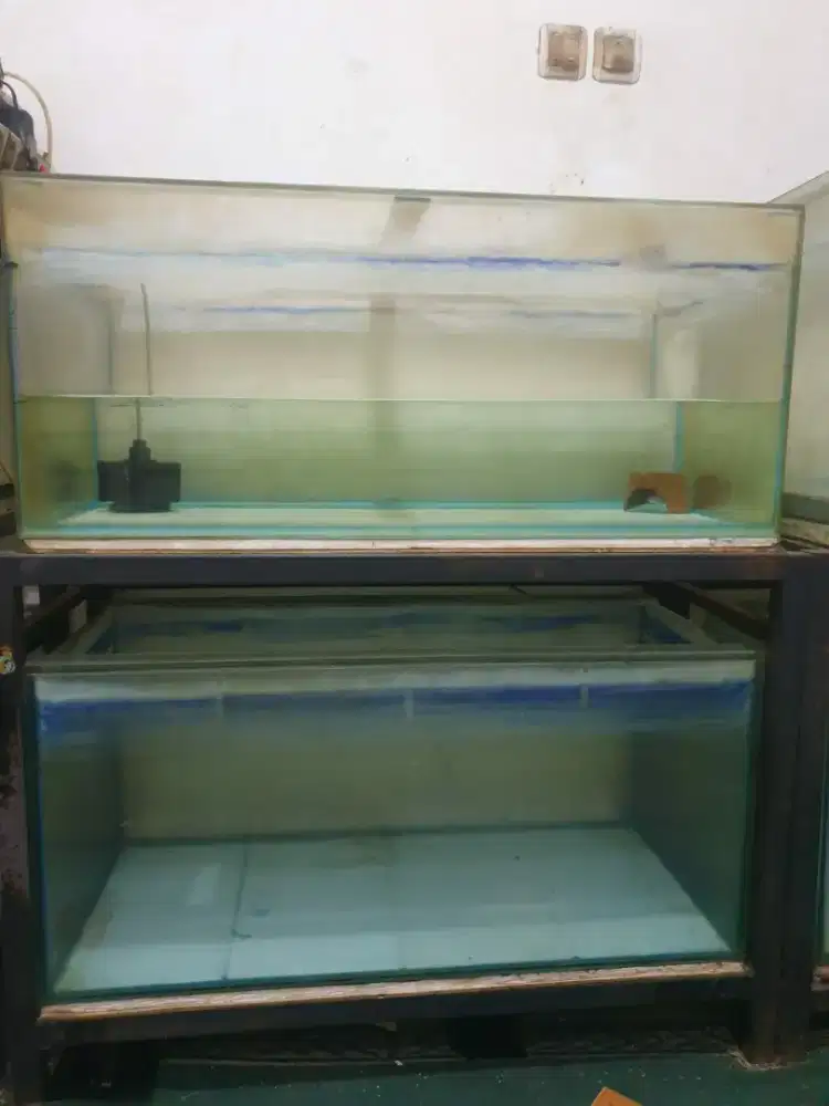 Akuarium ikan ukuran 90*40*40 + rak