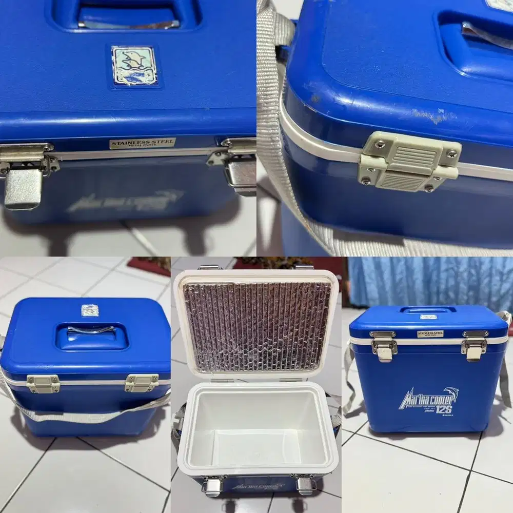 Cooler Box Marlin 12S – Kondisi Bagus, Kunci Stainless Rapat!