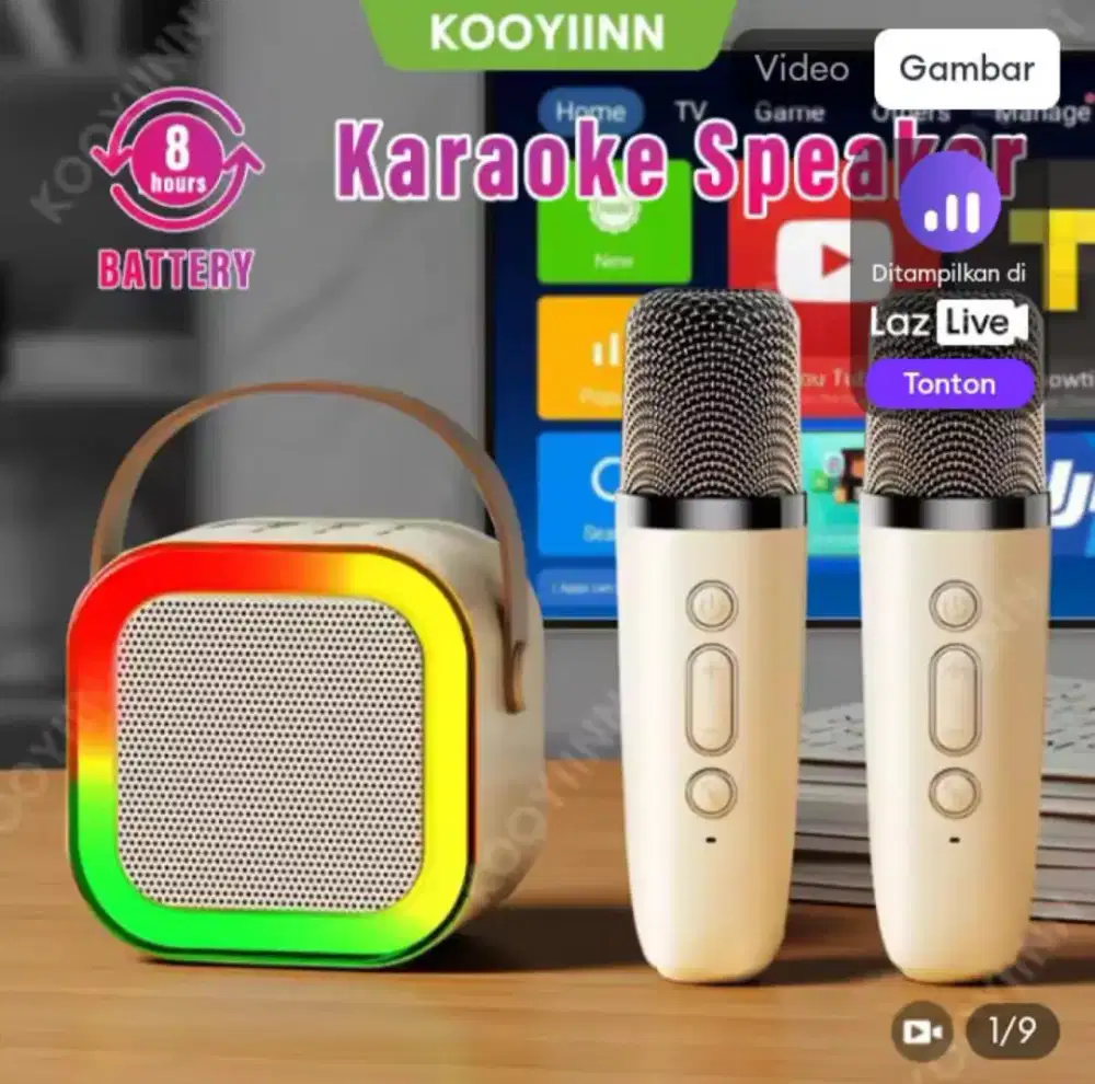 Speaker bluetooth wireless mini karaoke sett All