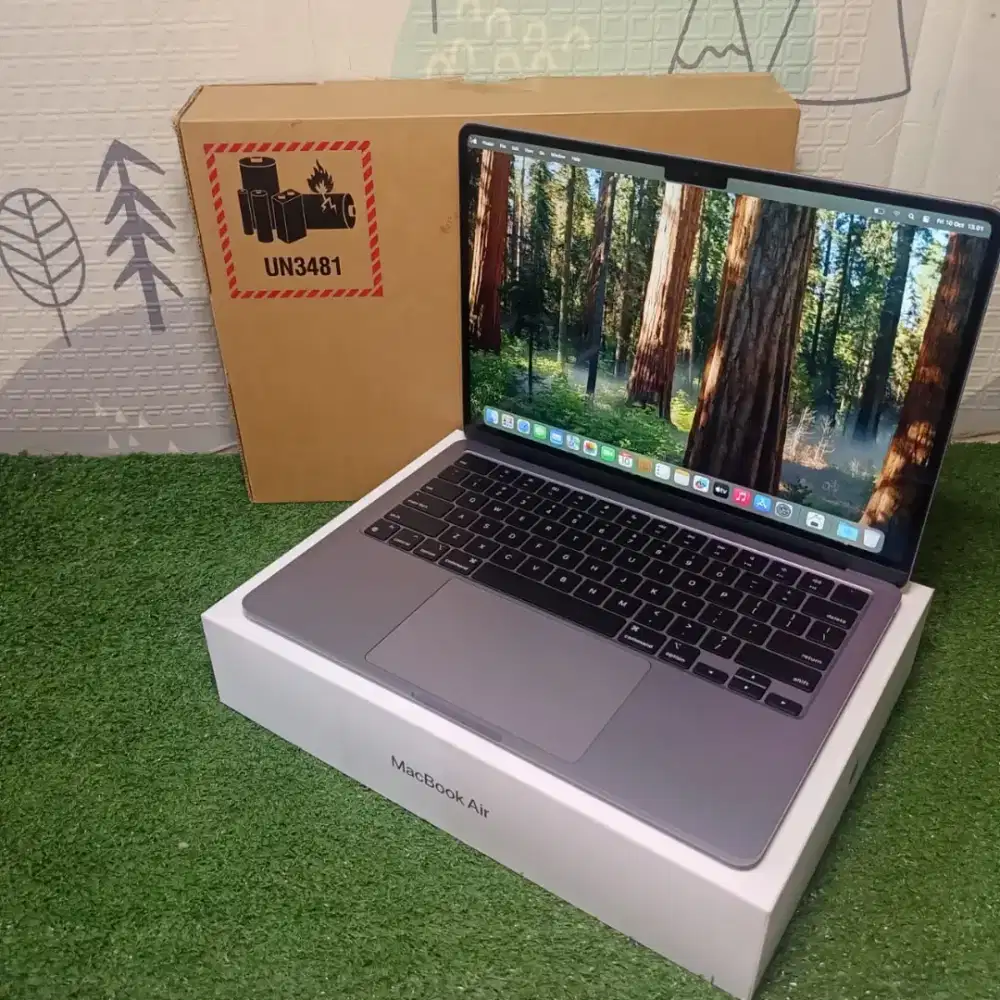 MACBOOK AIR M3 16/256 Garansi resmi aktif masih panjang ! Fullset iBox
