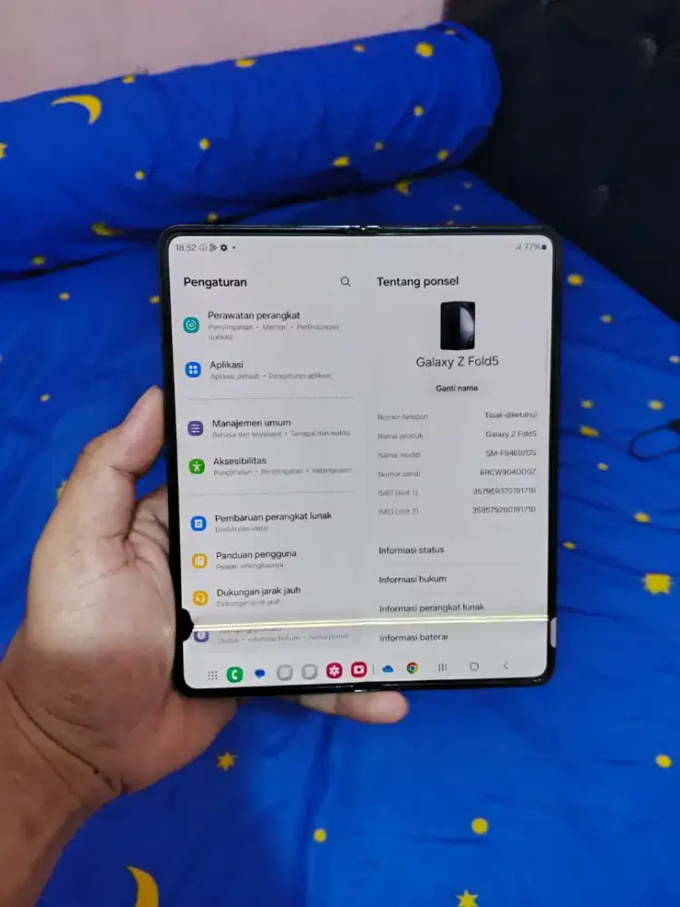 Jual Samsung Galaxy ZFold 5
‎Ram & Rom 12/256GB 
‎Resmi SEIN Indonesia