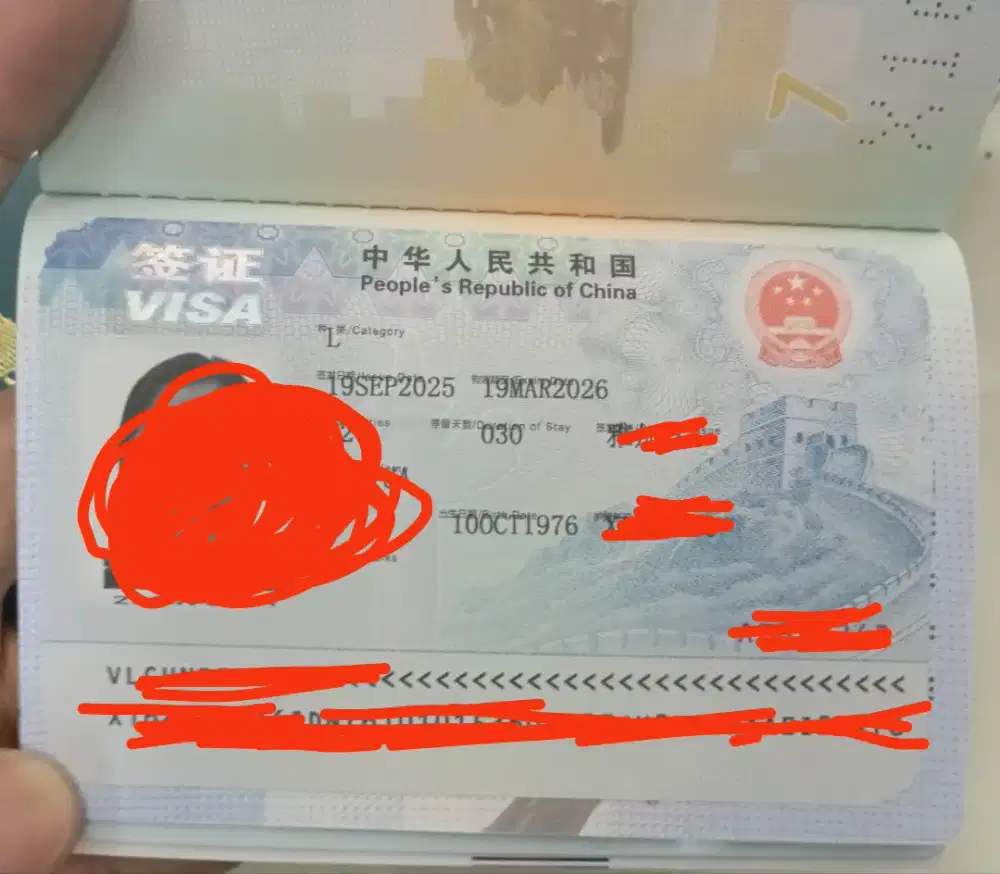 Travel agent VISA China