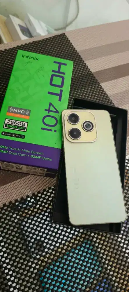 Infinix hot 40i ram 16/256gb lengkap