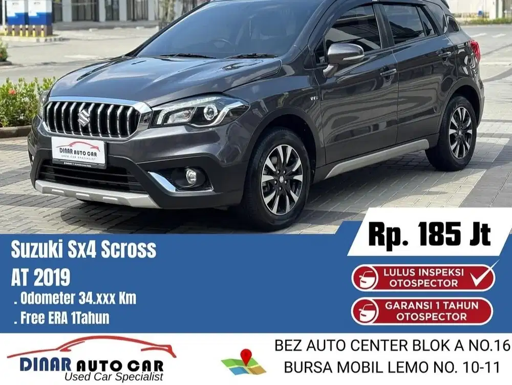 (34Rb) SX4 S-Cross 2019 At Matic Abu Warenty 1Th 30Juta *Dinar Auto*