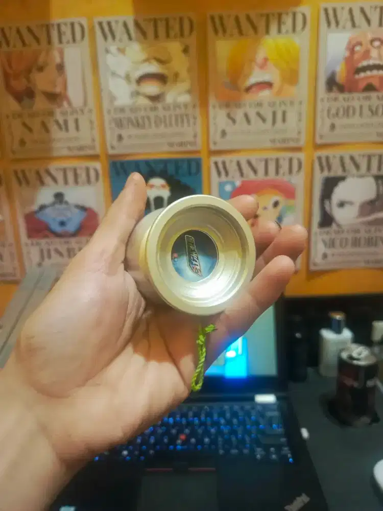 Yoyo Blazing Teens Flashing Blade Silver Besi Mulus Original Auldey
