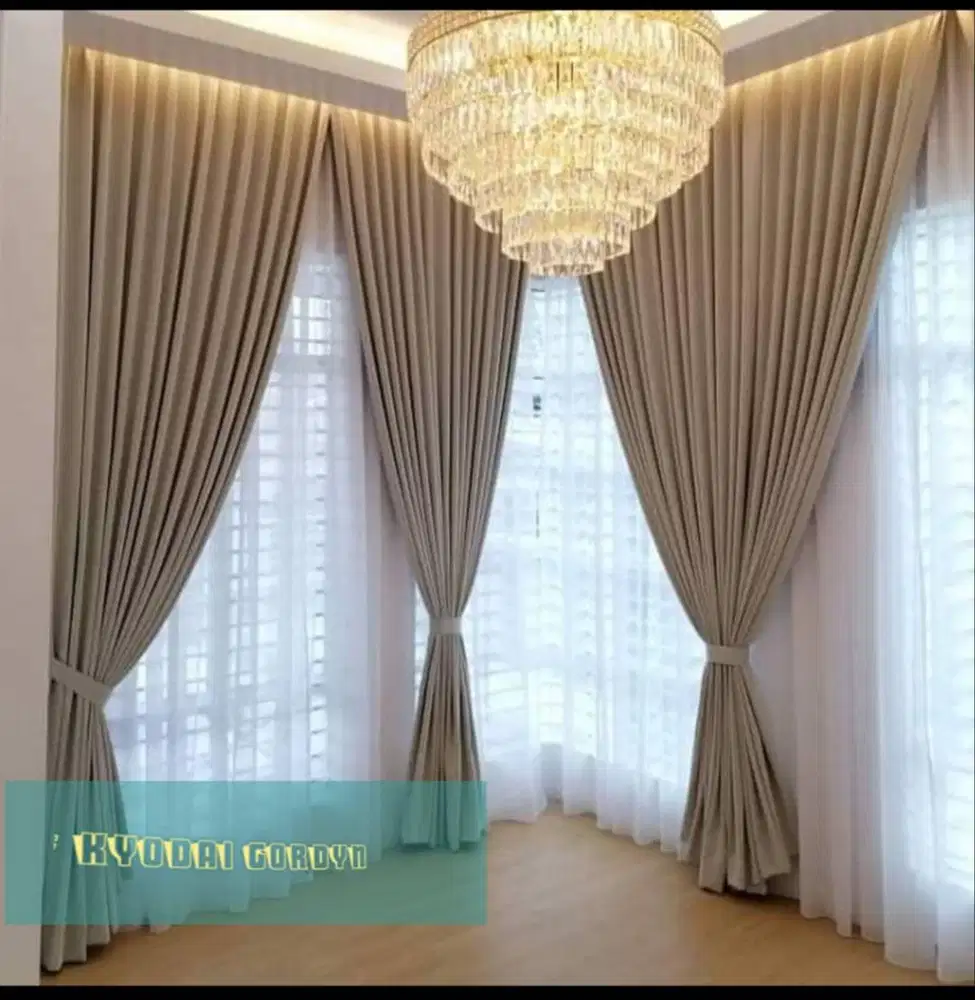 Melayani Tirai Gorden Jendela Gordyn Mewah Hordeng Terbaru Murah