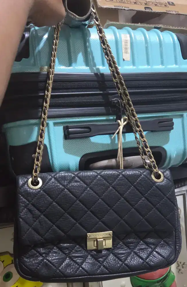 Tas sling ba tote asli kulit