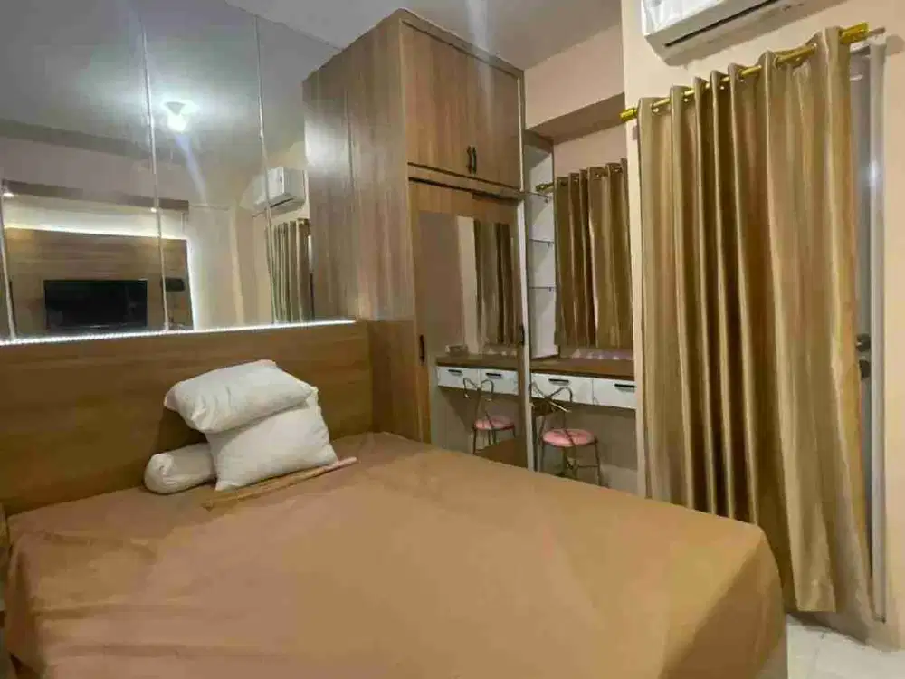 Dikontrakkan apartemen puncak dharmahusada unit bagus type studio