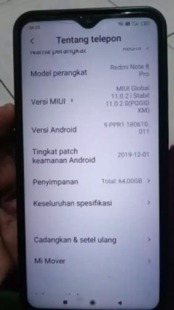 JUAL HP REDMI NOTE 8 PRO