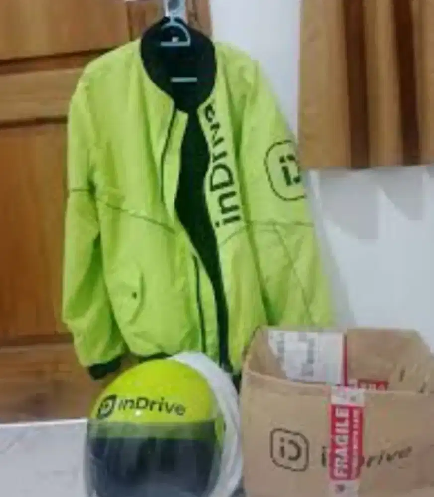 Jaket indriver ukuran xxxl/jumbo plus helm