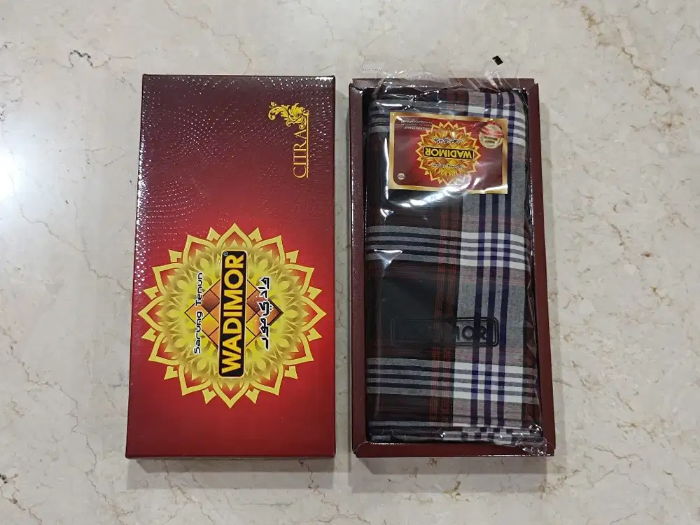 Sarung Sholat Atlas Wadimor Gajah Duduk Tenun Motif Garis Bagus Murah!