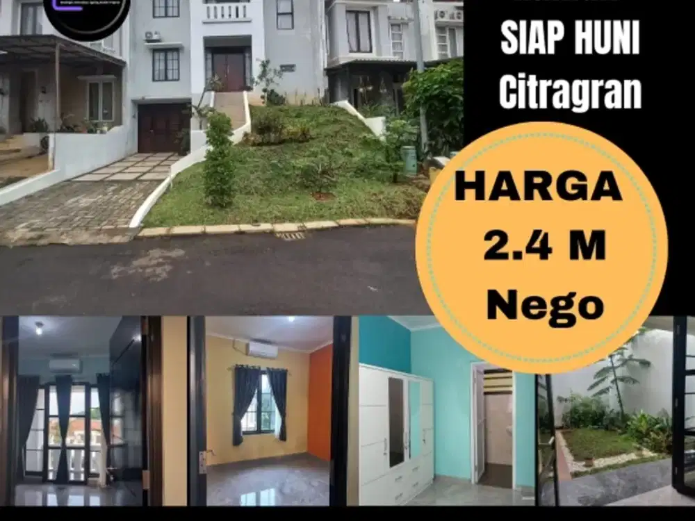 Jual Cepat Rumah Cantik Siap Huni 2,4 M Nego. CitraGran Cibubur.