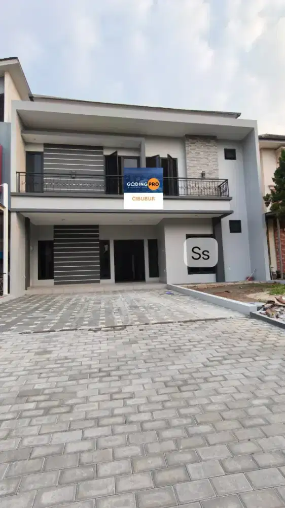 Dijual rumah kota Wisata cibubur like new full renovasi cluster depan