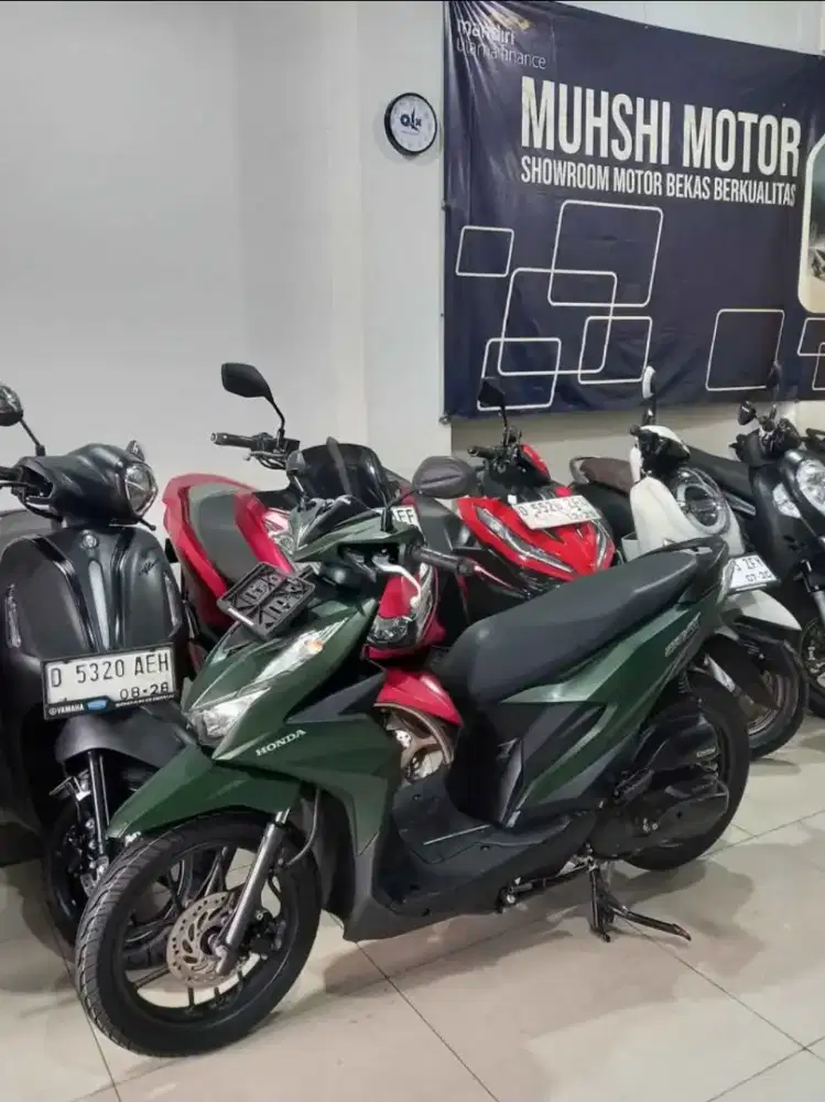 BEAT DELUXE CBS ISS 2024, SEPERTI BARU KM 12 RIBU, MUHSHI MOTOR.