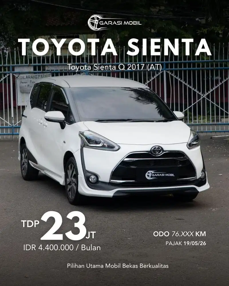 Toyota Sienta Q 2017 (AT)