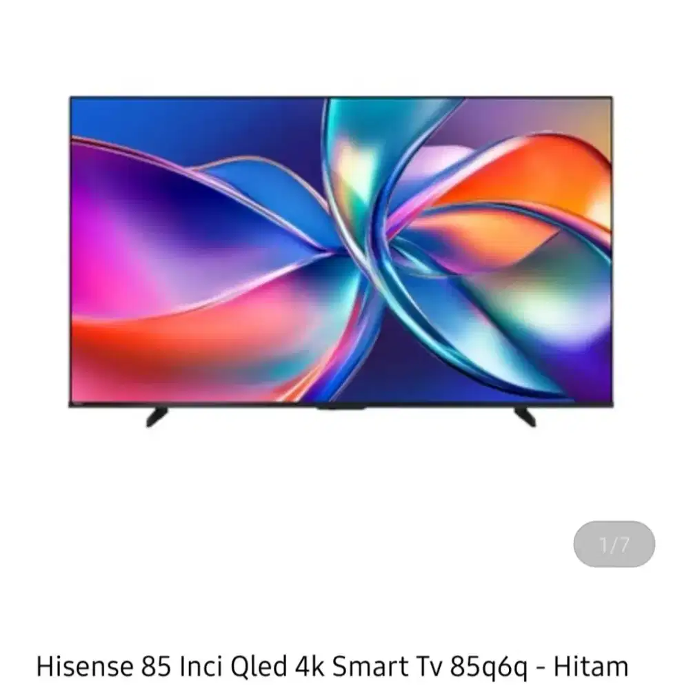 HISENSE QLED SMART TV 4K 85 INCI
