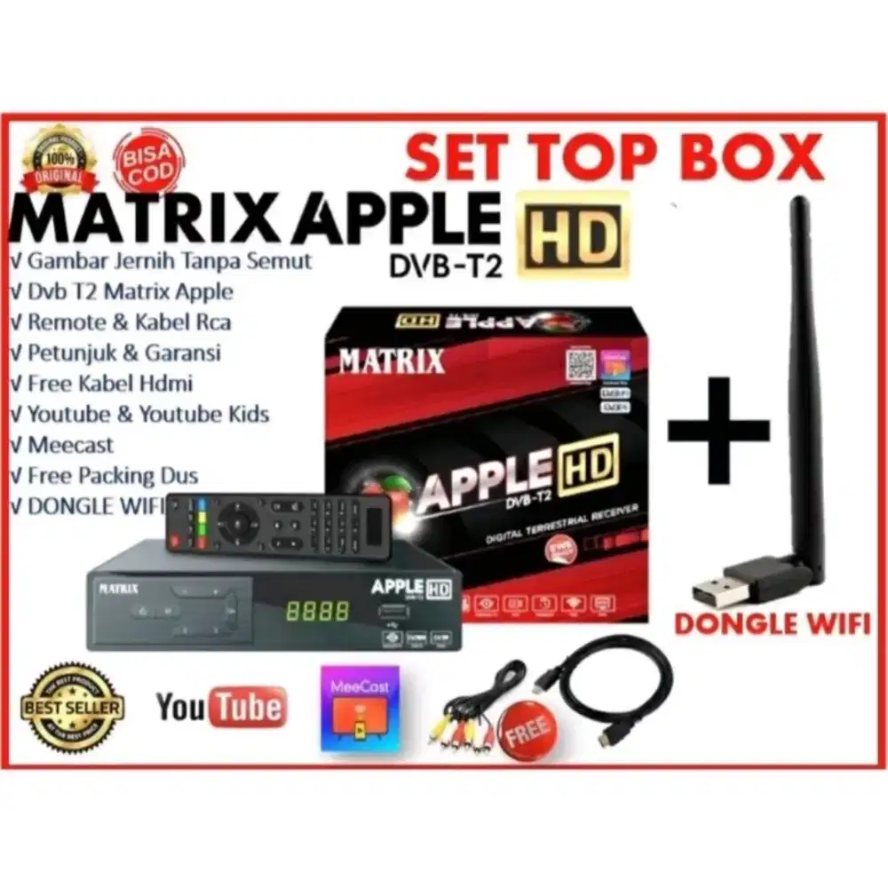 SET TOP BOX (STB) MATRIX APPLE DVB-T2