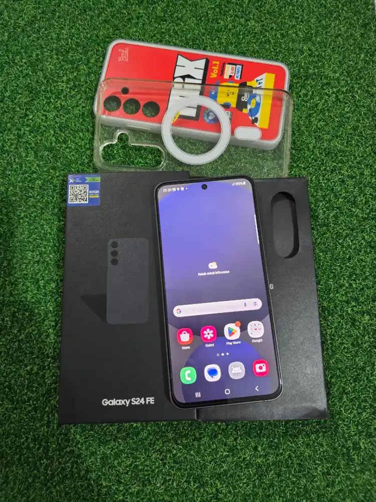 Samsung S24 FE 5G 8/256gb SEIN Lengkap Mulus Normal